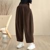 Corduroy Plus Size Vintage High Waist Casual Loose Spring Autumn Harem Pants Women Trousers