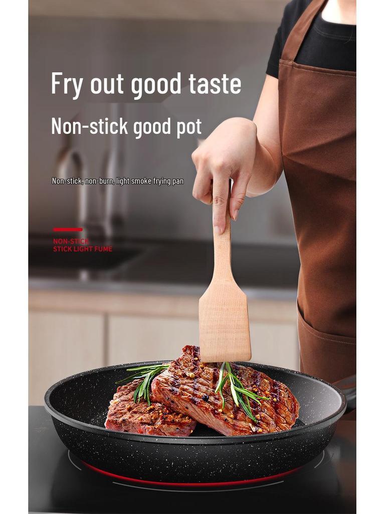 Non-stick Medical Stone Frying Pan for Omelettes, Pancakes, and Steaks - Suitable for Induction and Gas Stoves