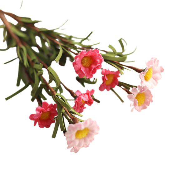 Искусственный поддельный шелковый букет ромашек для украшения дома, свадьбы, вечеринки, 8 головок