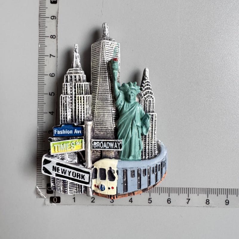 США Магниты на холодильник Туристические сувениры Бостон Аляска Нью-Йорк Чикаго Магнитные наклейки на холодильник Подарки для путешествий Украшения