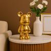 Sophisticated Bearbrick Collectible | A Fusion of Modern Art & Luxury | Perfect for Trendy Interiors – Pack of 1, Golden