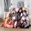 Fashion HD Printed Anime Azur Lane Sexy Girl Blanket Outdoor Travel Portable Plush Sleep Blanket Warm Air Conditioning Blanket