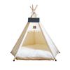 Washable Cat Teepee Tent with Thick Cushion Pet Tent Kennel Pet Bed Dog Tent Bed  Four Seasons