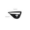 New 2Pcs Car Fog Light Cover Glossy Black Front Fog Lamp Eyebrow Trim Replacement For Tesla Model Y 2019 To 2025