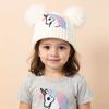 Cartoon Horse Knitted Baby Hat for Girls Boys Winter Pom Pom Ball Hat for Kids Outdoor Warm Children's Hats Infant Beanies Cap