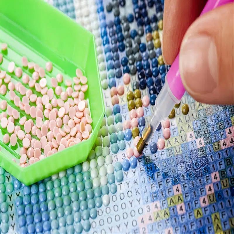 11.8x15.7 Inch 5D DIY Diamond Painting, Pig, Embroidery Set, All Water Diamond Painting, Handmade Home Decoration Gift