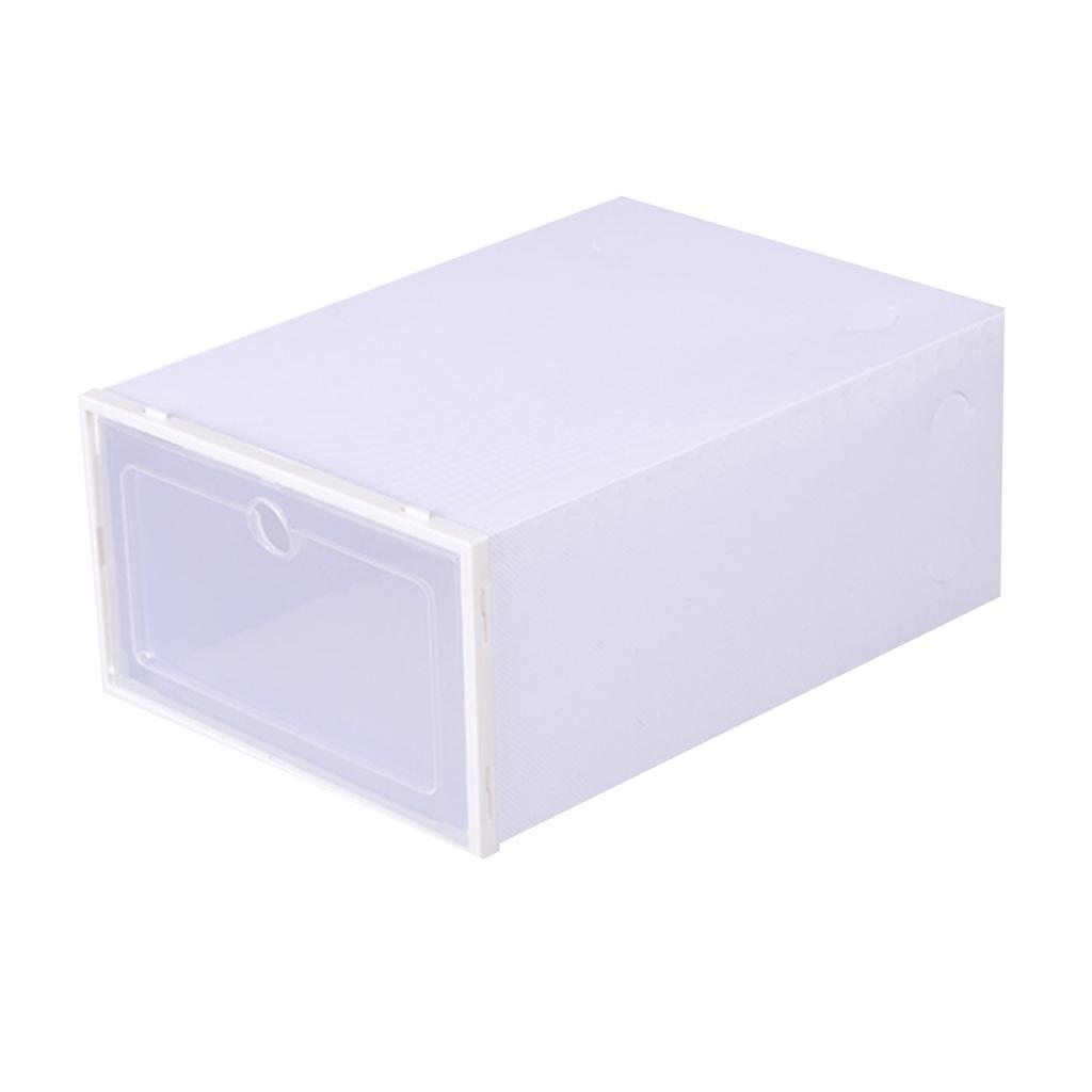 Shoes Plastic Stackable Shoe Box Organizer Storage Clear Foldable Home Textile Storage Stuff Organizer