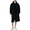Fear of God Essentials Свободные флисовые шорты с кантом Черный/Облачно-белый Мужские Низ 160SP254550F