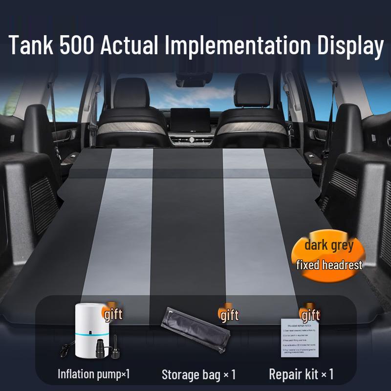 Автомобильный надувной матрас Tank 500 Hi4T: Надувной матрас для заднего сиденья и багажника