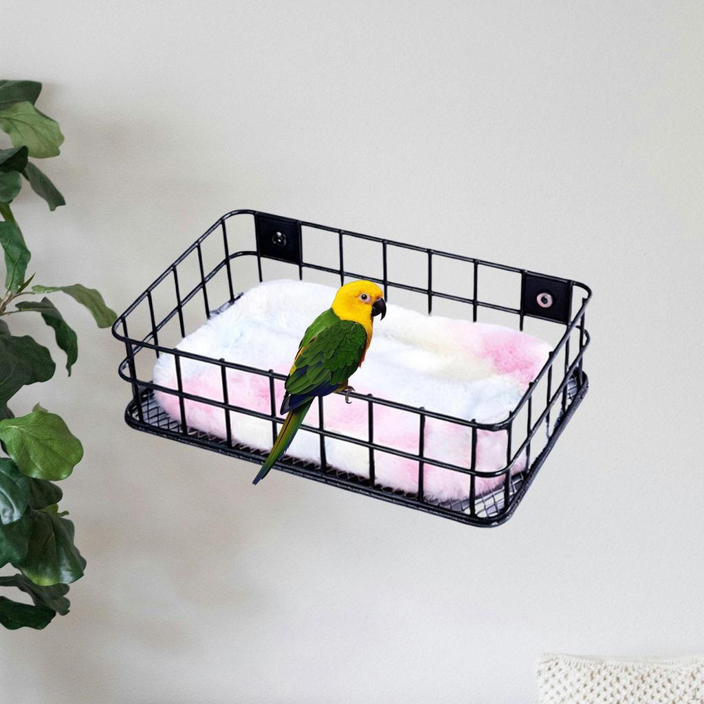 Bird Perch Rest Stand Easy To Install Climbing Toy Cage Accessory Wire for Parakeets Cockatiels