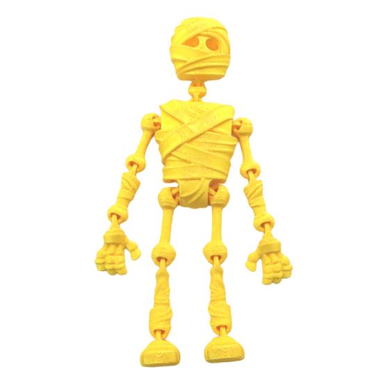 Хэллоуин Скелет Магнит на холодильник 3D-печать Подвижная фигурка скелета с подвижными суставами Шарнирный скелет Магнитное украшение на холодильник