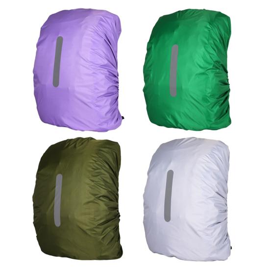 Чехол от дождя для рюкзака со светоотражающей полосой, многофункциональная сумка для хранения, чехол от дождя для школьной сумки