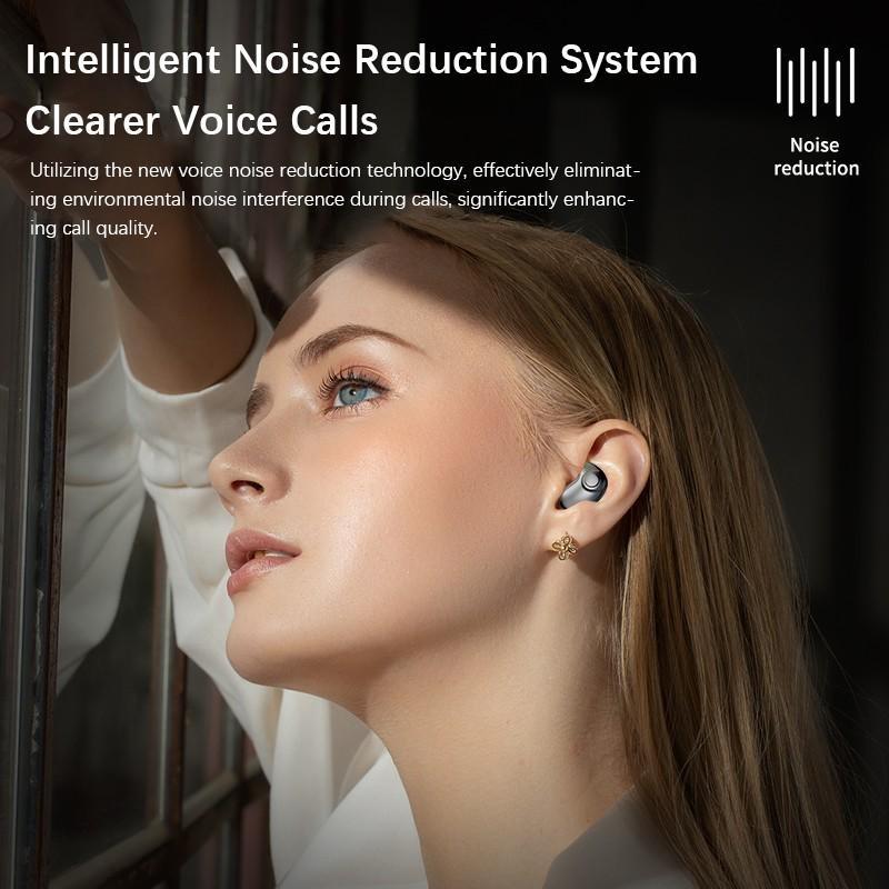 Bluetooth 5.3 Беспроводная гарнитура TWS Водонепроницаемые спортивные наушники Сенсорное управление Мини-наушники