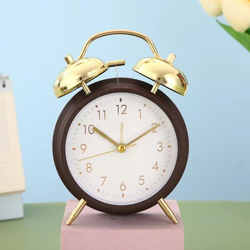 Metal bell, simple silent big bell, student bedside wake-up alarm clock, Yiwu alarm clock batch