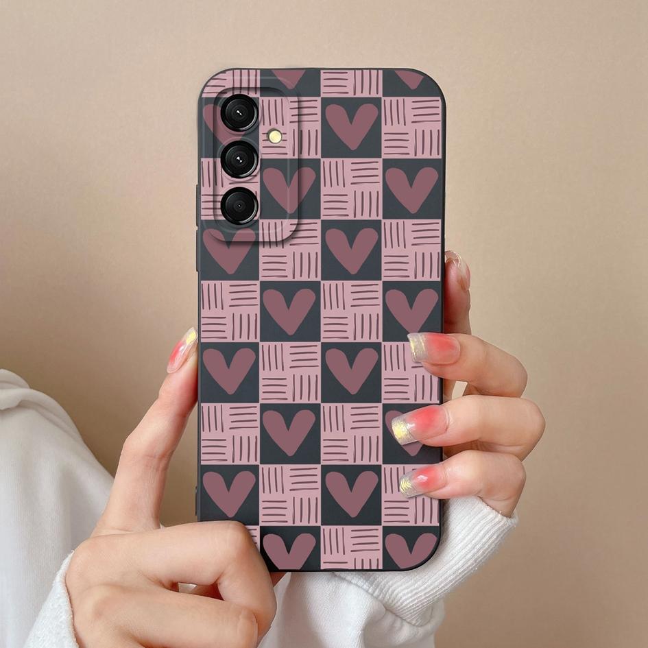 Cover Case For Samsung Galaxy S24 FE A16 A06 M35 S 24fe Shell Luxury Fashion Leopard Print Butterfly Matte Silicone Screen Protector Bumper Phone Bags