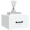 Wall Mounted Nightstand White 35 x 35 x 20 cm