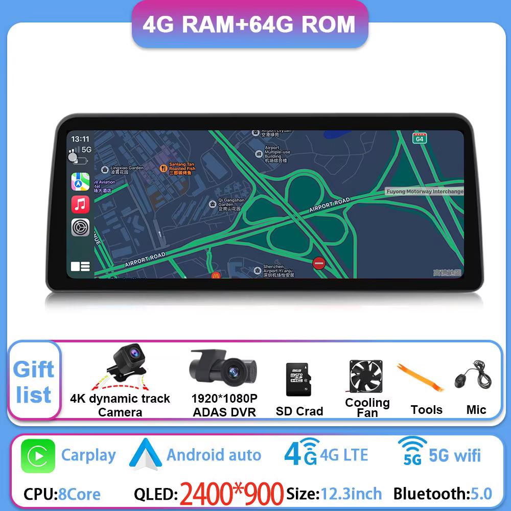 AABHG1 12.3 Inch Android 15 For GMC Yukon Chevrolet Tahoe Silverado 2007 - 2013 Car Radio Multimedia Player GPS Head Unit Auto StereoBT