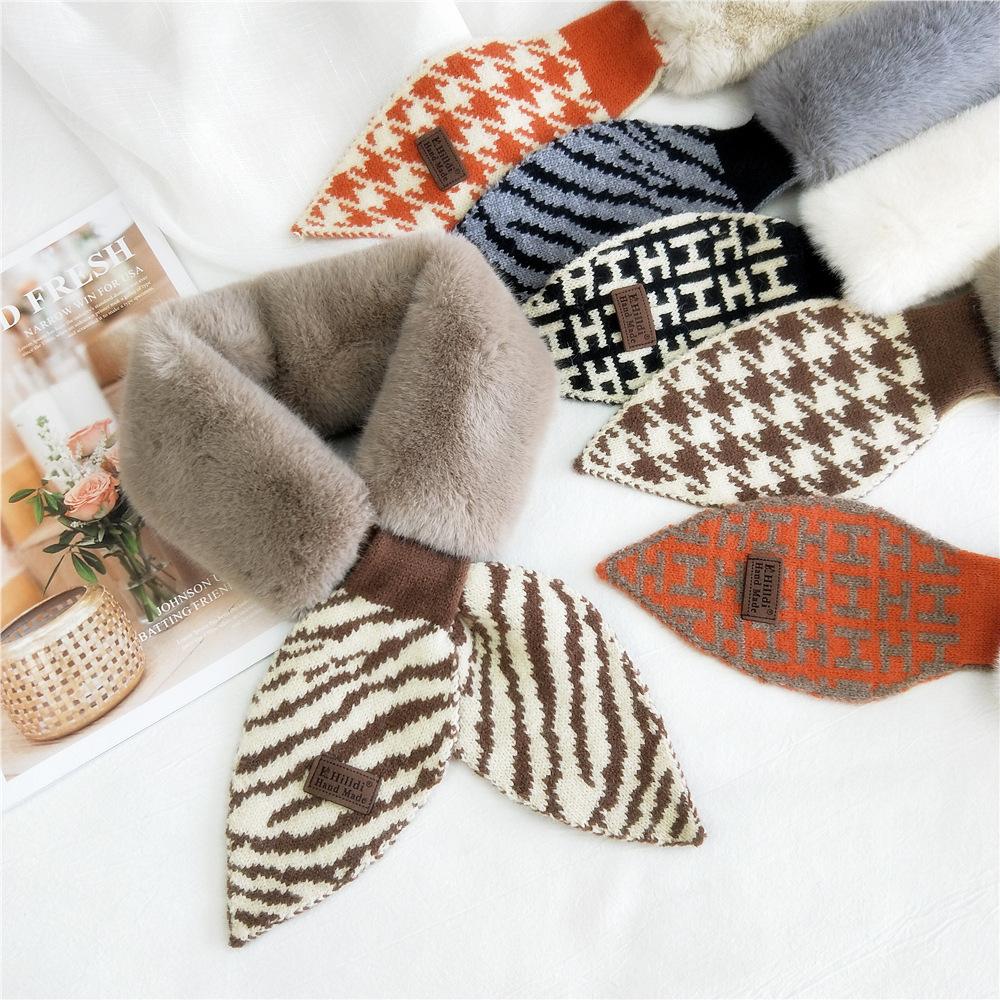 Новый шарф женский прекрасный осенне-зимний открытый теплый холодостойкий шарф защита шеи шерстяной воротник