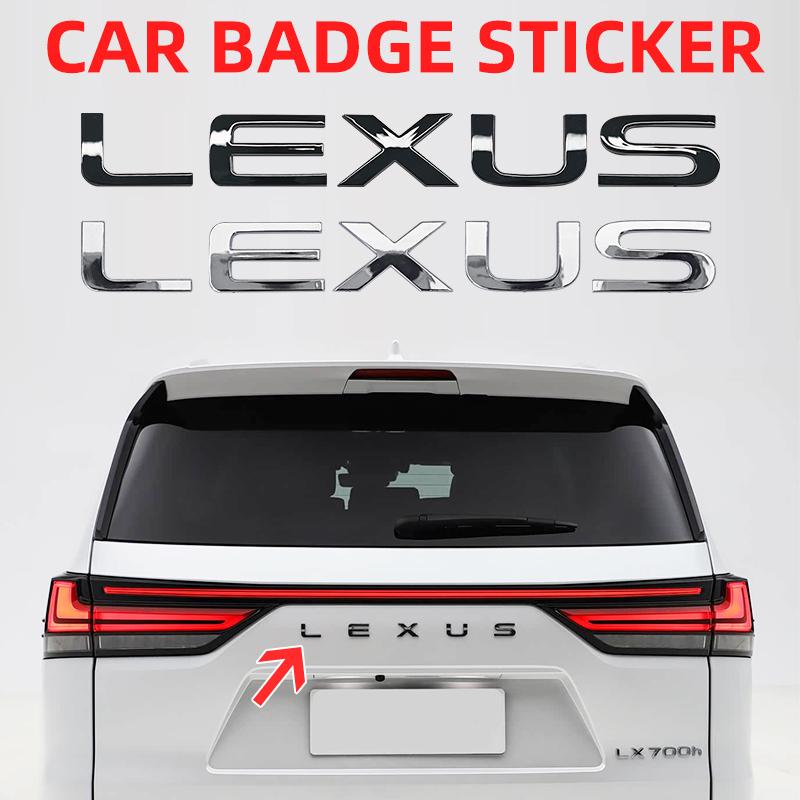 ABS Emblem car trunk letter stickers for Lexus RX300 NX260 GX550 CT200H IS250 CT IS LS ES NX RX UX GX GX470 RX400 ES300 GS300DX7