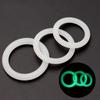 Cock Rings 3PCS Flash In The Night Lock Durable Silicone Penis Ring Sex Toys for Men Male Delay Ejaculation Scrotum Lock Ring