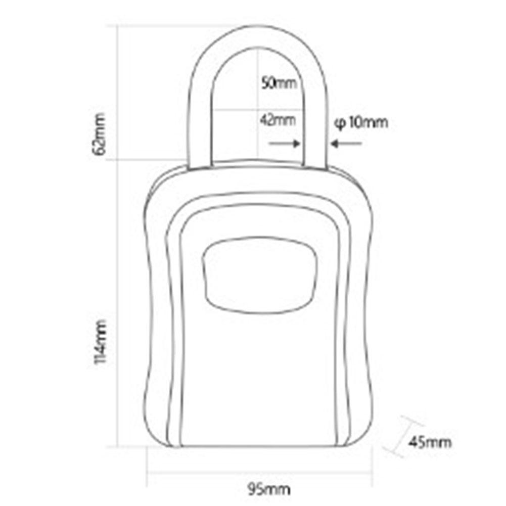 Wall Mounted Key Lock Box Storage Box Convenient Key Storage Secure And Reliable Specifications Ample Storage Capacity