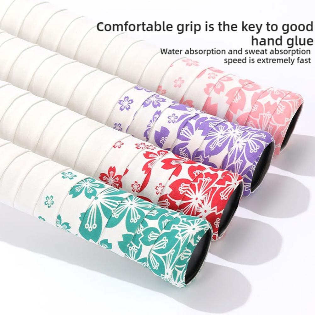 Ракетка для бадминтона Sakura Petals Overgrip с нескользящей впитывающей пот амортизирующей лентой для сквоша P1O1