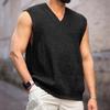 New Knitted Streetwear Slim-fit V-neck Sleeveless Vest