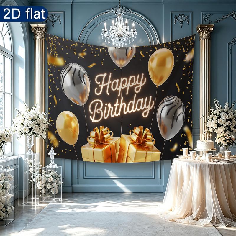 Party Backdrop Happy Birthday Birthday Photo Booth Background Front Door Decor