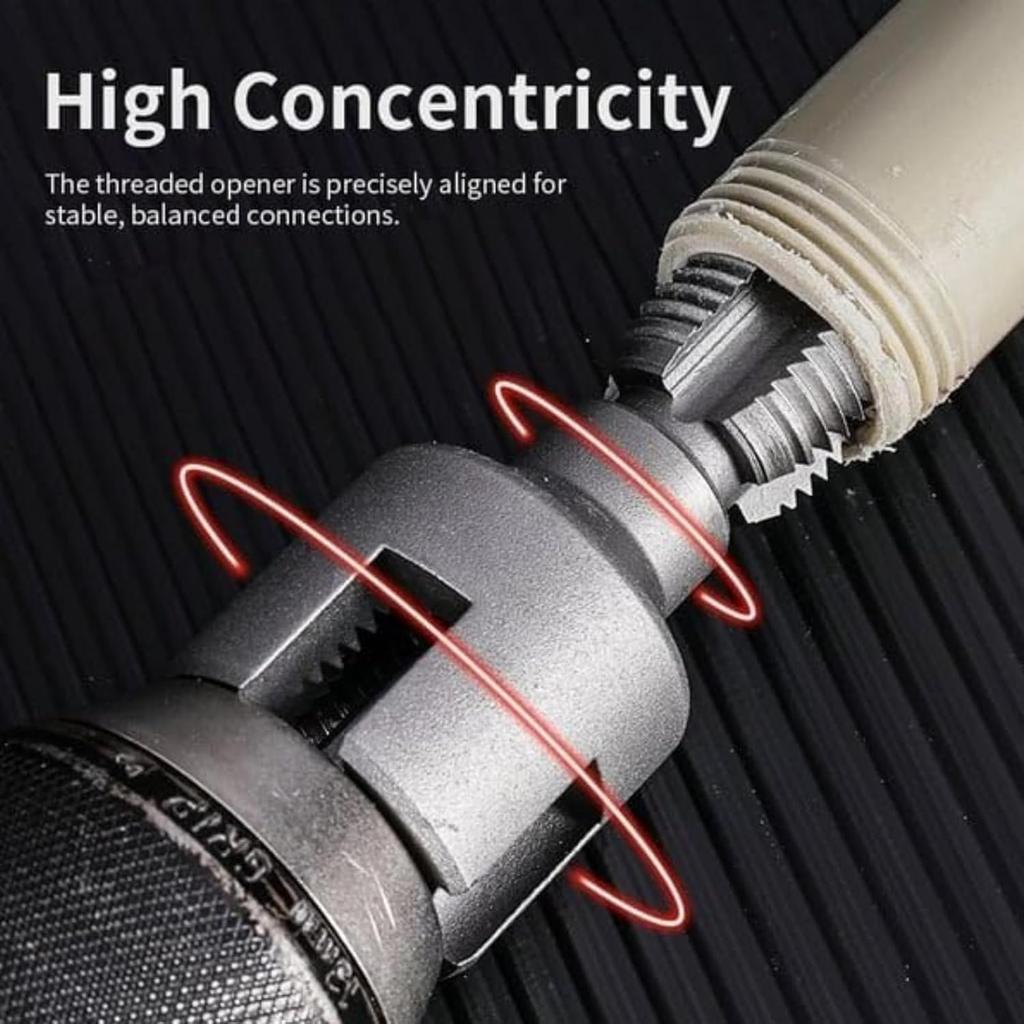 Интегрированный инструмент для нарезания внутренней и внешней резьбы, инструмент для нарезания резьбы ПВХ для электродрели, 1/2" (DN15) 3/4" (Ду20) Инструмент для перенарезки резьбы труб,