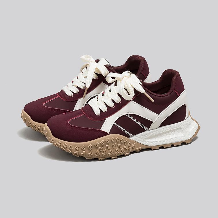 Женские новые повседневные спортивные кроссовки на толстой подошве с внутренней платформой, увеличивающей рост, в стиле академии, маленькие универсальные немецкие тренировочные кроссовки F8867