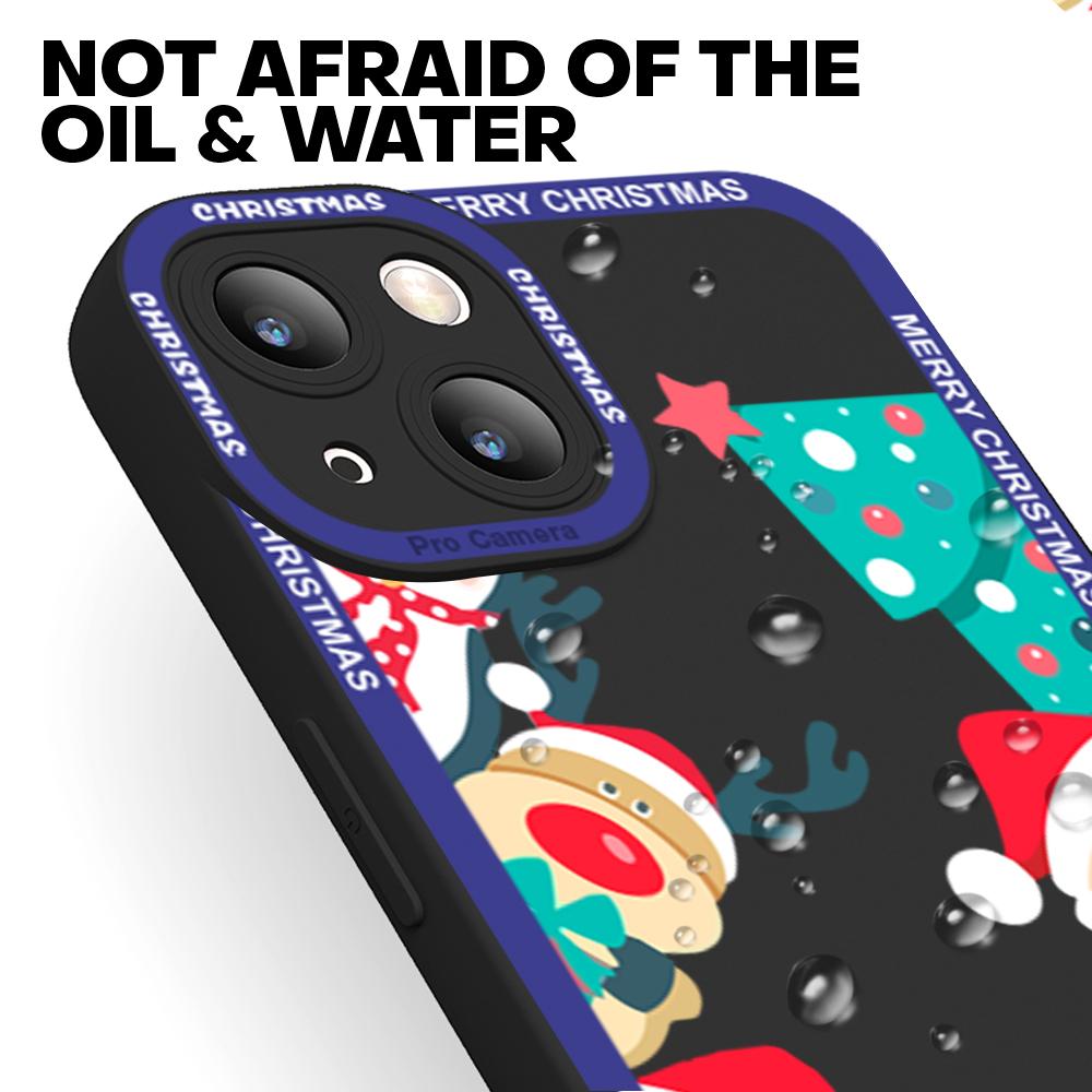 For iPhone 16 15 14 Pro Max Redmi Note 13 12 Pro Samsung S25 S24 Ultra A13 A14 A15 A16 Deer Snowman Design Soft Silicone Shockproof Case