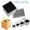 Mini Square Kitchen Cake Baking Tool Dessert Making Toast Box Loaf Pan With Lid Bread Mold