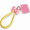 Bow-knot Style Phone Lanyards Anti-lost Key Chains Accessory Silicone Wrist Strap  for Women