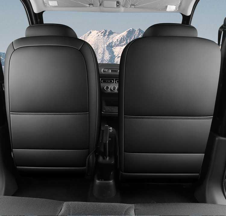 Всесезонные кожаные чехлы на сиденья Wuling Zhi Guang EV - Универсальные, Дышащие, Перфорированные, Полное покрытие.
