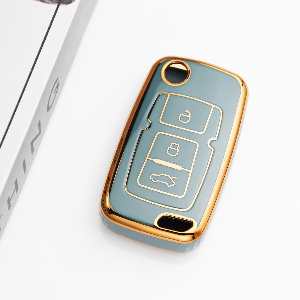 Силиконовый (TPU) чехол-брелок для ключа без ключа Geely Emgrand EC715 EC718-RV GC5 GC6 EC8 SL EU 7 EC7 EC715 EC718 EC7-RV Автомобильный складной чехол для ключа