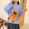 Плюшевый рюкзак Capybara Capybara Plush Backpack Большая вместимость Мультяшная сумка на плечо Детский подарок на день рождения