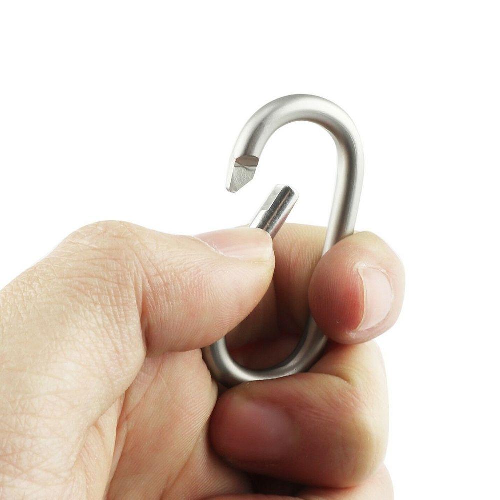 Hiking Alloy Aluminum Rings Camp Mountaineering Hook Climing Carabiner Travel Kit Buckle Keychain