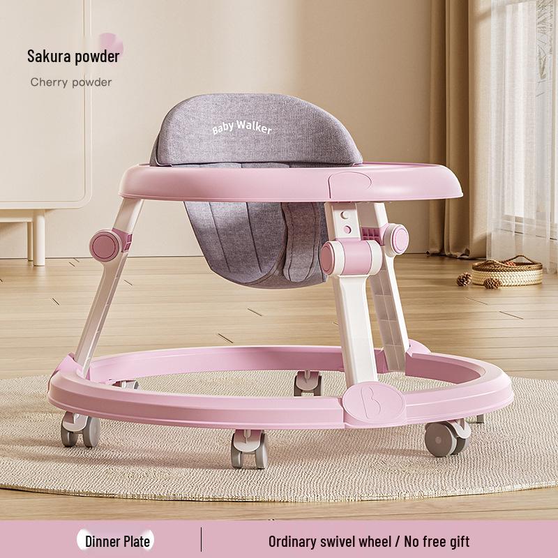 Многофункциональные детские ходунки с музыкой, легкие и складные для 6-18 месяцев, конструкция против опрокидывания