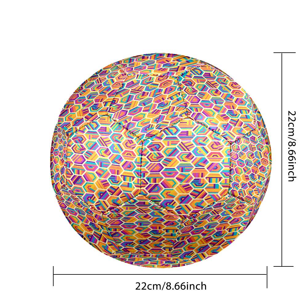1pc Abstract Geometric Size 5 Soccer Ball Professional Match Training Football Indoor &Outdoor Sports Ball Lightweight Durable c658