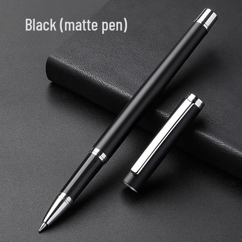 High-End Signature Gel Pen for Business: Elegant Metal Fountain Pen with Personalized Logo and Lettering for Men and Women
