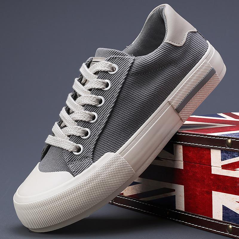 Новая весенняя мужская обувь в корейском стиле, модная универсальная повседневная мужская парусиновая обувь на толстой подошве, обувь Niche Board для мужчин