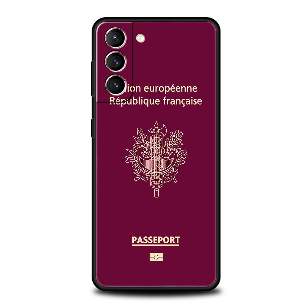 Чехол для телефона с изображением паспорта Алжира и России для Samsung Galaxy S24 S23 S22 5G S20 Ultra S21 FE S10 S9 Plus S10E S8 Lite 20, мягкий чехол из ТПУ