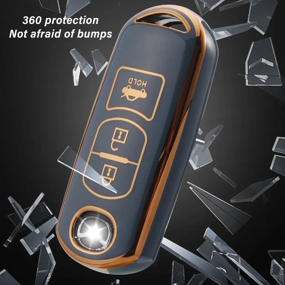 New Tpu Car Remote Key Case Cover For Mazda 2 3 6 Atenza Axela Demio CX-5 CX5 CX-3 CX7 CX-9 2015 2016 2017 2018 2019 Accessories