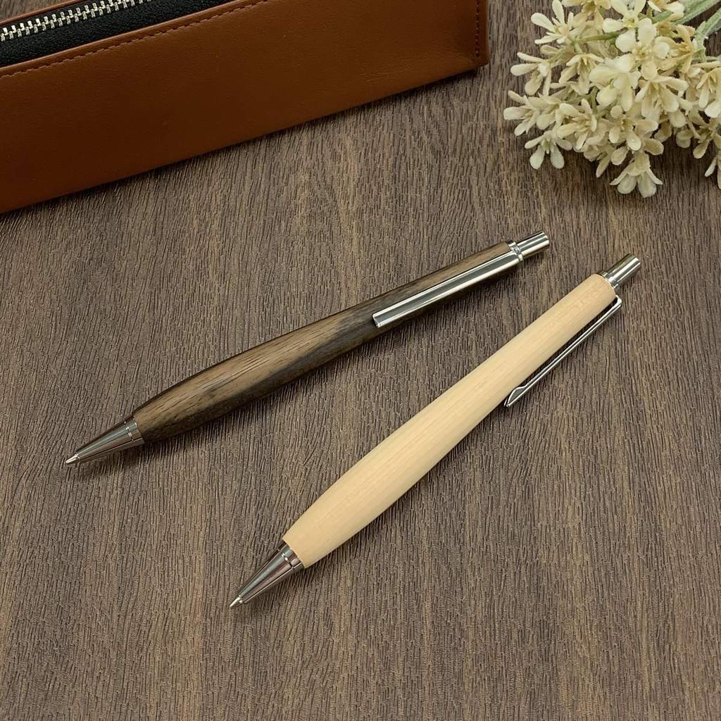 luminio Деревянный механический карандаш Редкая древесина Драгоценная древесина Сделано в Японии Мастер ручной работы Деревянный механический карандаш (Люминио) 0,5 (Кисо Хиноки)