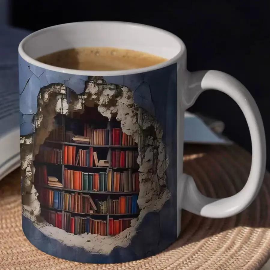 Кружка для воды с 3D визуальным эффектом, кружка для кофе, подарок учителю, современный, оригинальный, креативный, забавный, подарки, фигурки для хранения, домашний декор, кофейные чашки, украшения