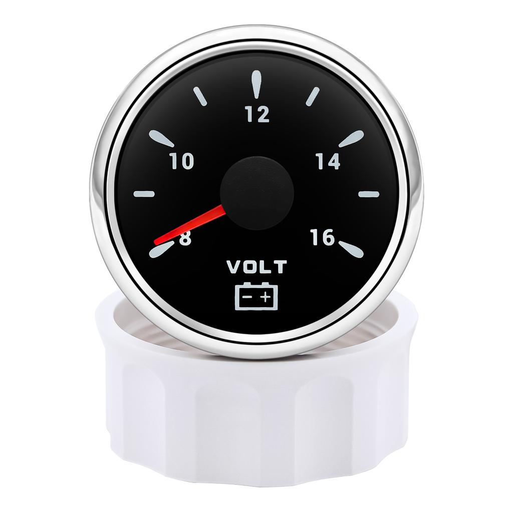 7 Color Backlight 52mm Water Level/Fuel Level Gauge/Water Temp Meter/Oil Press Meter/Voltmeter for Car Marine Yacht 12V 24V