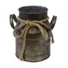 Iron Sheet Vintage Iron Flower Pot Metal Metal Flower Vase Portable Flower Bucket