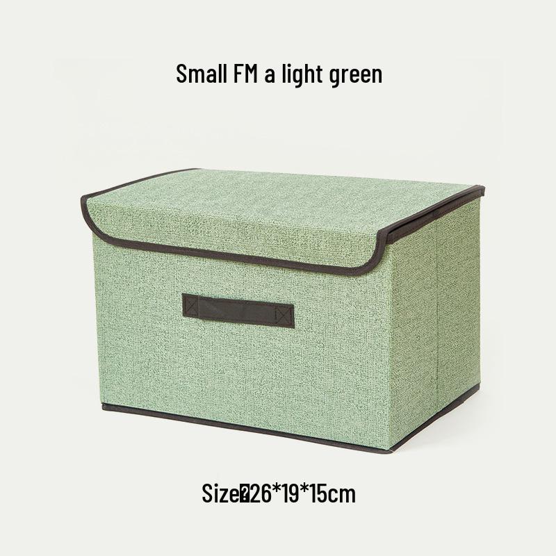 Складной ящик для хранения из нетканого материала под лен для одежды и игрушек, доступен в больших и малых размерах.