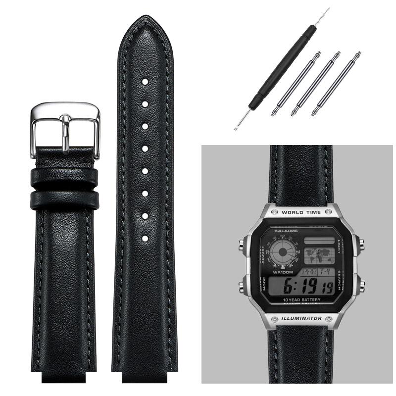 16-мм ремешок для часов из натуральной кожи для G-Shock Casio DW5600/GW-B5600/G-5600/GW-M5610 Замена ремешков Выпуклый ремешок для часов