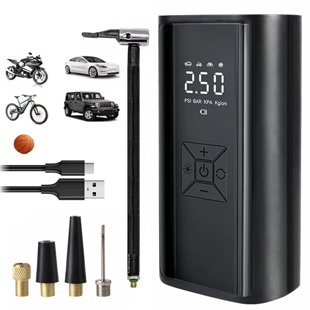 LCD Display 150PSI 120W With LED Light Tire Inflator Air Pump Wireless Digital Portable Tire Pressure Gauge Air Compressor